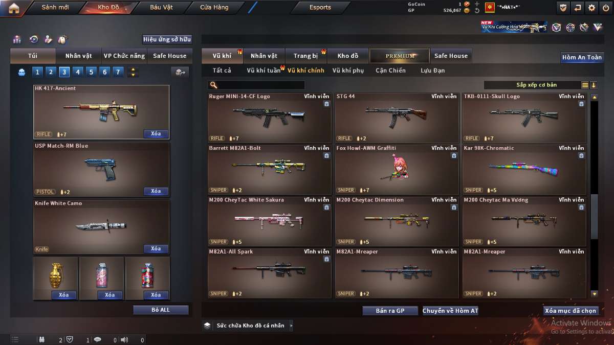 shop acc cf uy tin gia re